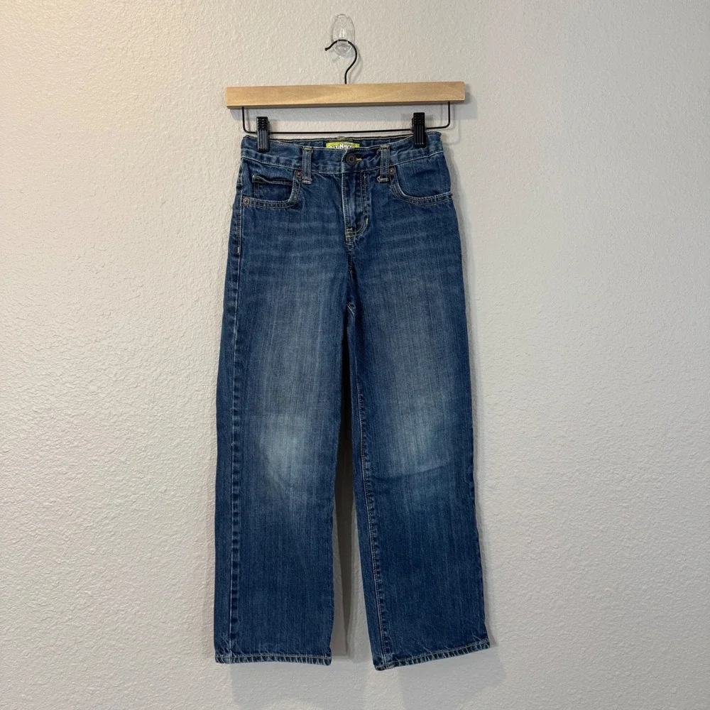 Lot of 2 Old Navy Boy's Size 8 NWT Tan Chino Pants & Blue Straight Leg Jeans